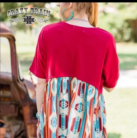 Crazy Train Aztec Top - Picture 3 of 4